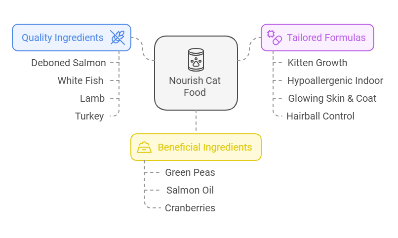 Benefits of Nourish cat food | Recommended Cat Food in Malaysia | Nourish Pet Universe